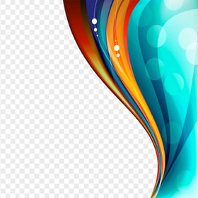 Colorful Curved Lines Creativity Border