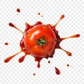 Tomato Red Sauce Splash HD Transparent Background