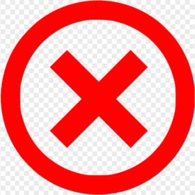 FREE Red X Close Mark Icon Sign PNG