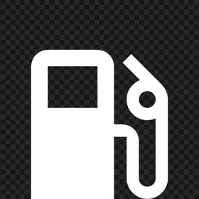 Download Gas Fuel Station White Icon PNG
