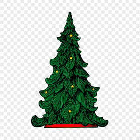 PNG Christmas Realistic Drawing Tree
