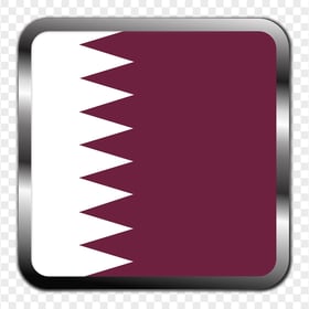 HD Qatar Qa Flag Square Icon PNG