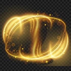 HD Golden Gold Abstract Light Lines Effect PNG