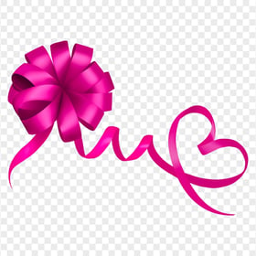 Pink Gift Bow PNG Image