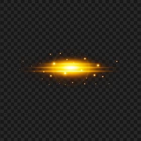 HD Golden Yellow Abstract Sparkle Light Effect PNG
