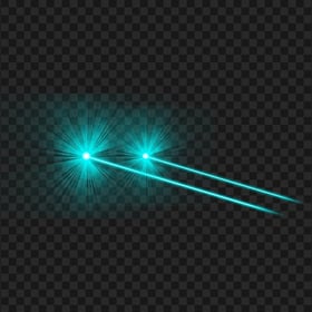 Blue Eyes Lazer Flare Effect Side View PNG