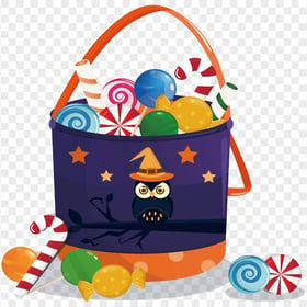 HD Cartoon Halloween Lollipop Candy  Pot PNG