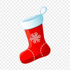 Cartoon Vector Red & White Christmas Socks HD PNG