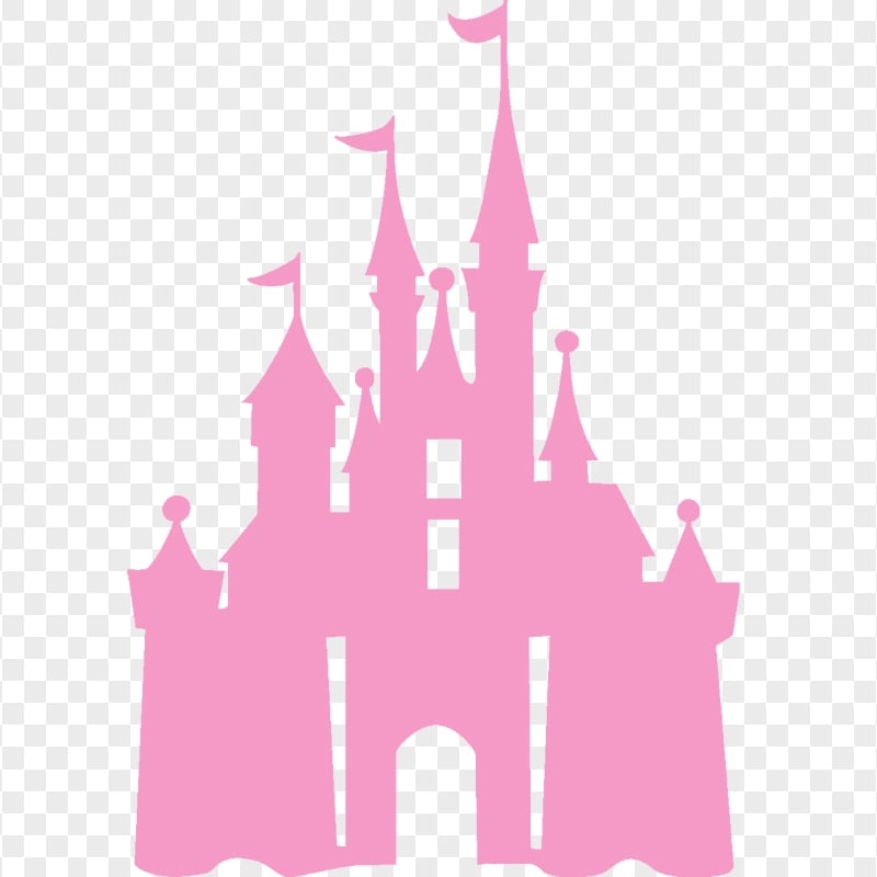 Minnie Mouse Pink Kingdom Castle Silhouette | Citypng