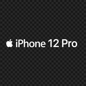 White Apple iPhone 12 Pro Logo