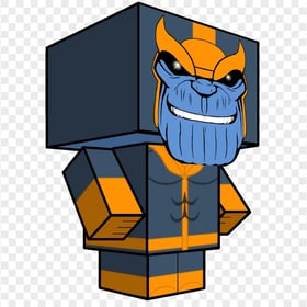 HD Thanos Minecraft Cartoon Character PNG