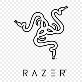 HD Razer Black Logo Sign Transparent PNG
