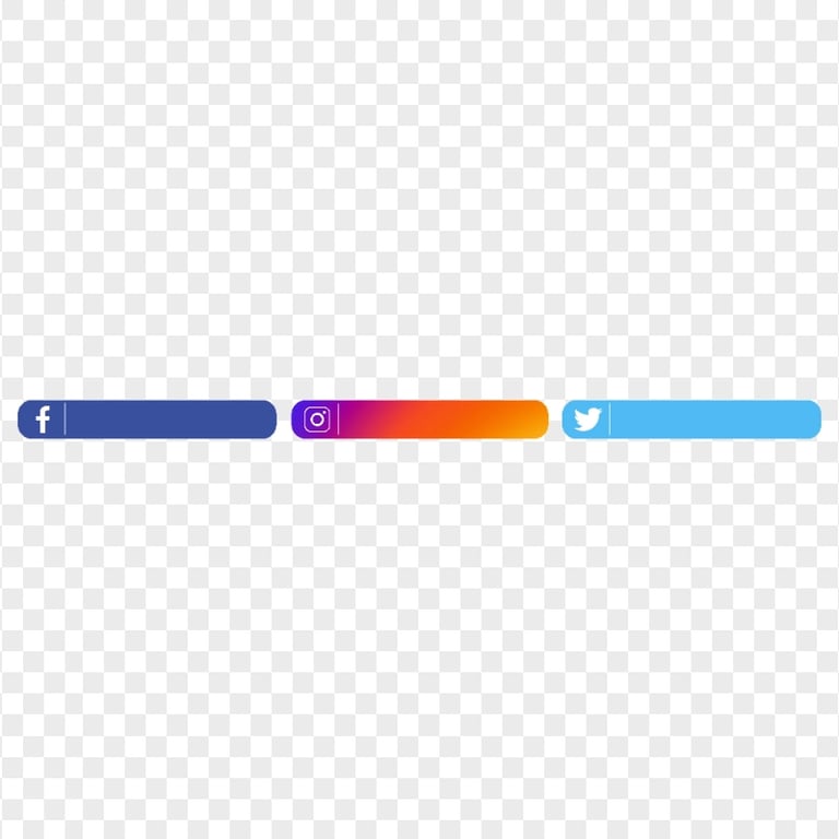 HD Horizontal Facebook Instagram Twitter Lower Thirds PNG