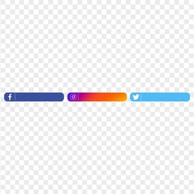 HD Horizontal Facebook Instagram Twitter Lower Thirds PNG