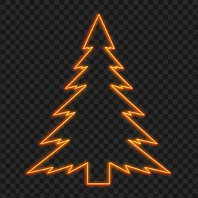 HD Christmas Tree Neon Light Bulbs PNG