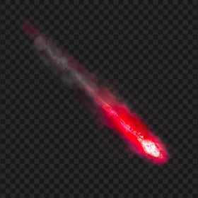 HD Red Flying Comet Effect Transparent Background