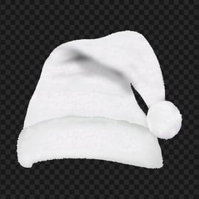 HD White Real Christmas Santa Hat PNG