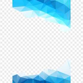 Blue Graphic Triangles Abstract HD PNG