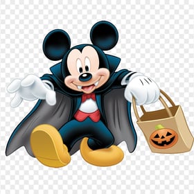 HD Mickey Mouse Halloween Costume PNG