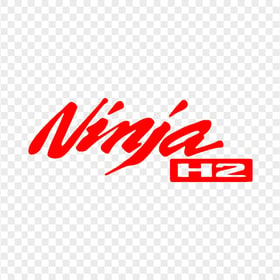 Ninja Kawasaki H2 Red Logo PNG
