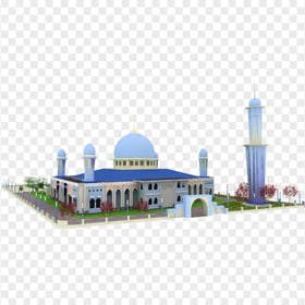 3D Model Arabic Islamic Mosque Masjid