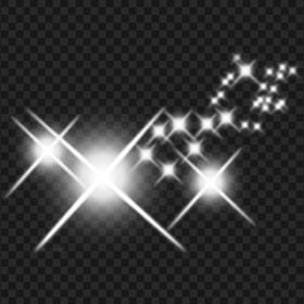 HD White Shining Sparkling Stars PNG