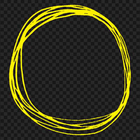 Drawing Circle Yellow PNG