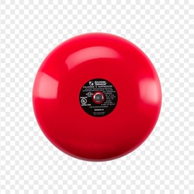 Red Fire Alarm Bell PNG Image