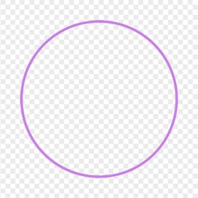 Purple Outline Circle Transparent Background