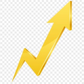 Growth Arrow Yellow Graphic Download PNG