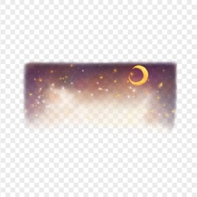 Halloween Night Crescent Moon Stars Background FREE PNG