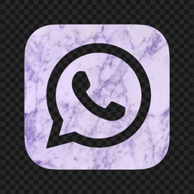 HD Purple Marble Aesthetic Whatsapp Wa Logo Icon PNG