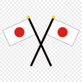 PNG Crossed Two Japan Flags Icon