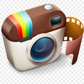 3D Instagram Old Logo Camera