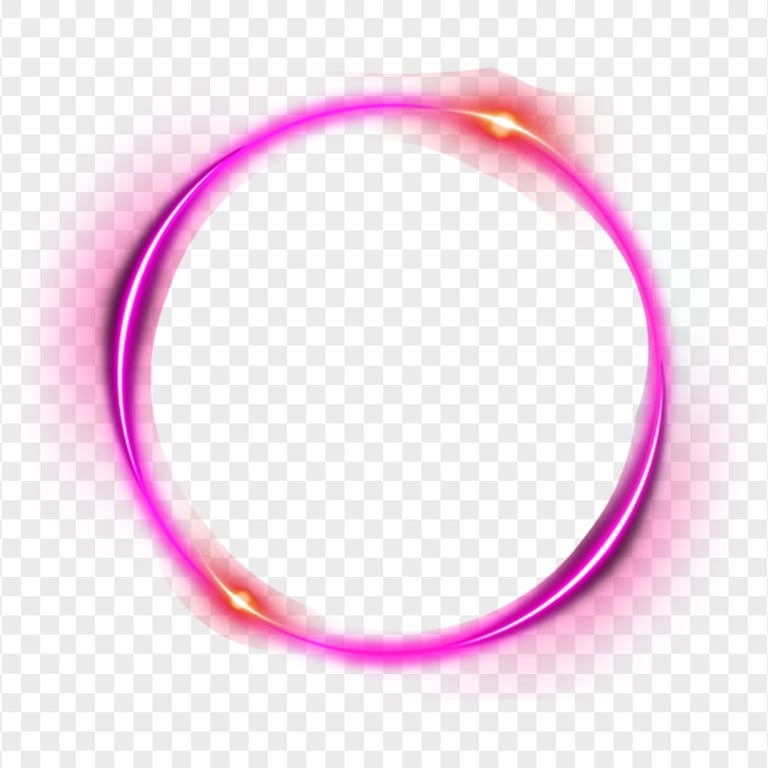 Purple Outline Circle Glow Light Effect | Citypng