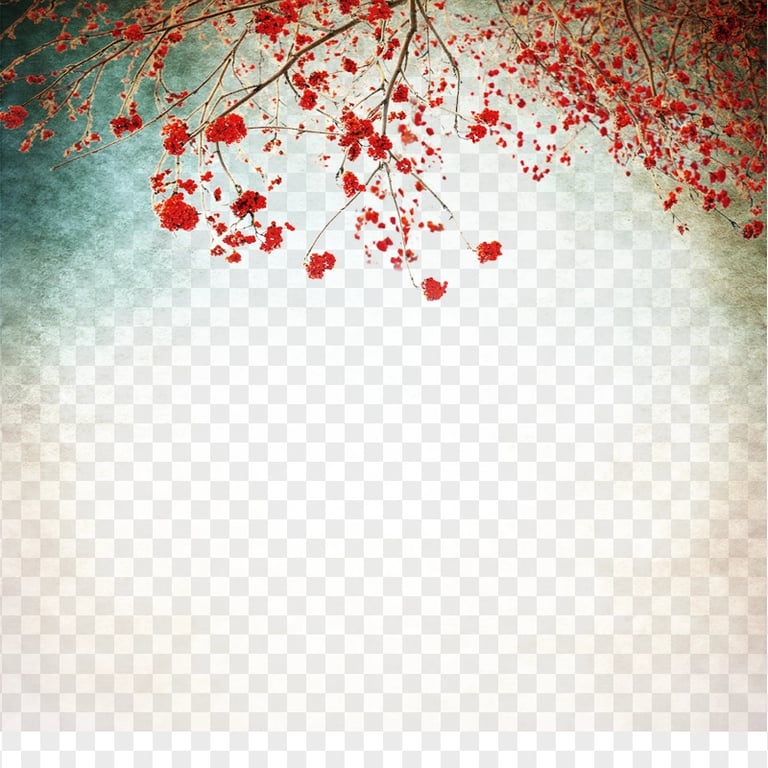 FREE Plum Blossom Flowers Tree Background PNG