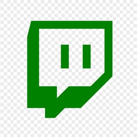 HD Twitch Green Outline Icon Symbol Transparent Background PNG