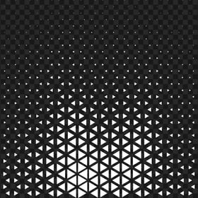 HD White Halftone Triangle Dots Abstract Pattern PNG