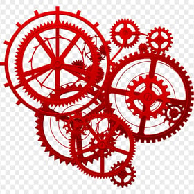 Red Mechanical Industrial Gears