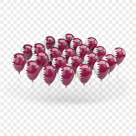 Download Balloons Qatar Flag PNG