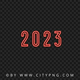 2023 Red Neon Without Wires Image PNG