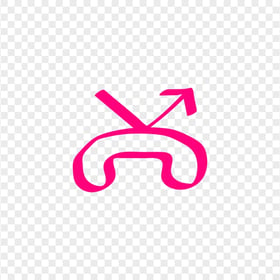 HD Pink Hand Draw Missed Call Phone Icon Transparent PNG