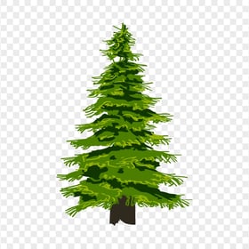 Clipart Christmas Green Pine Tree PNG