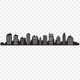 City Skyline Cityscape Silhouette PNG Image