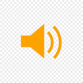 HD Loudspeaker Speaker Orange Icon Transparent PNG