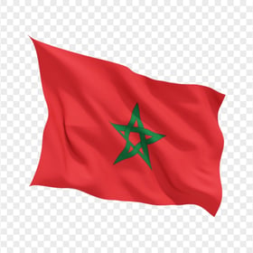 Waving Morocco National Flag HD PNG