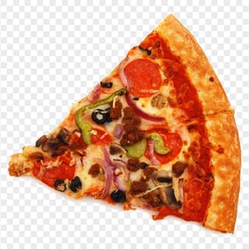 Delicious Slice of Hot Pepperoni Pizza HD Transparent PNG