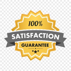 100% Guarantee Vector Label Badge Sign HD PNG