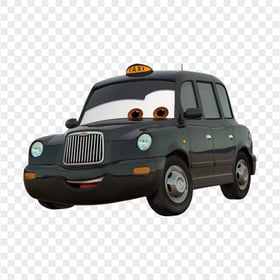 TX4 London Taxi Lightning McQueen Car HD PNG