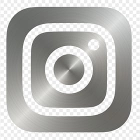 HD Square Silver Instagram Logo Icon PNG